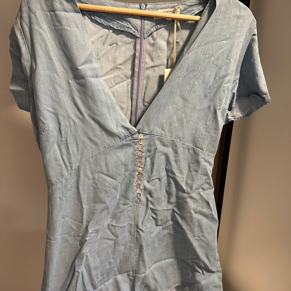 Small one piece romper Jean color brand new with tags